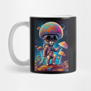 Techno Space Dj - Catsondrugs.com - lsd, acid, drugs, trippy, trip, psychedelic, hippie, drug, funny, science, rave, party, tumblr, weed, mushrooms Mug